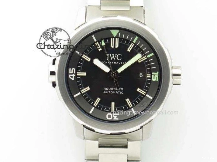 MIROTIME 0720 UrbanStyle Aquatimer Automatic IW329002 V6F 1:1 Best Edition Black Dial On SS Bracelet MIYOTA 7317